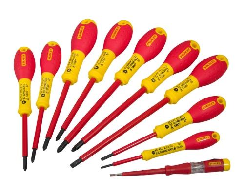 STANLEY 10dílná sada izolovaných šroubováků